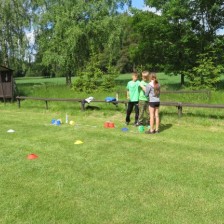 DEN DĚTÍ společne se ZŠ - šipkovaná,soutěže, předávání &quot;klíče od školy&quot;