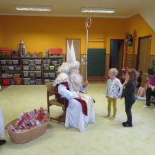 Mikuláš, anděl a čert byli za námi v MŠ.