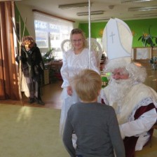 Mikuláš,anděl a čert v MŠ
