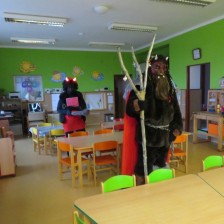 Mikuláš,anděl a čerti u nás v MŠ
