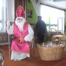 Mikuláš s čertem v MŠ