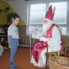 Mikuláš s čertem v MŠ