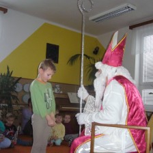 Mikuláš s čertem v MŠ