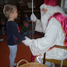 Mikuláš s čertem v MŠ