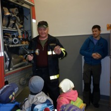 Návštěva u hasičů v Senici na Hané