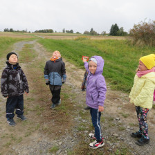 Pouštěli jsme draka.