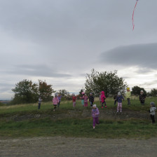 Pouštěli jsme draka.