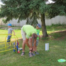 Rozloučení se školním rokem a pasování předškoláků na zahradě