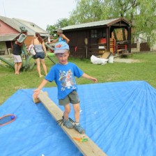 Rozloučení se školním rokem a pasování předškoláků na zahradě