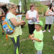 Rozloučení se školním rokem a pasování předškoláků na zahradě