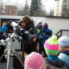 Vesmír v MŠ, návštěva Lidové hvězdárny v Prostějově